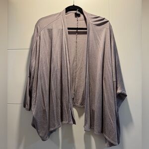 Sparkle & Fade Mauve Open Front wrap/ poncho
